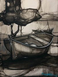 Salman Farooqi, 18 x 24 Inch, Acrylic on Canvas, Seascape Painting, AC-SF-657 Salman Farooqi, 18 x 24 Inch, Acrylic on Canvas, Seascape Painting, AC-SF-657